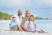 Family Portraits on 7-Mile Beach, Cayman Islands. 