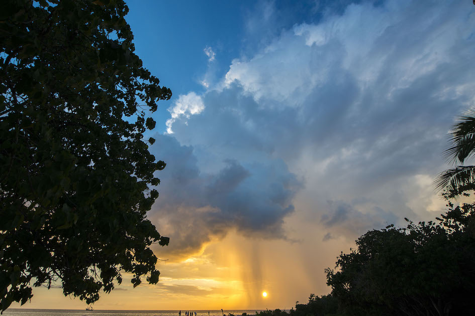 Stormy summer sunset at Smiths Barcadere, Grand Cayman