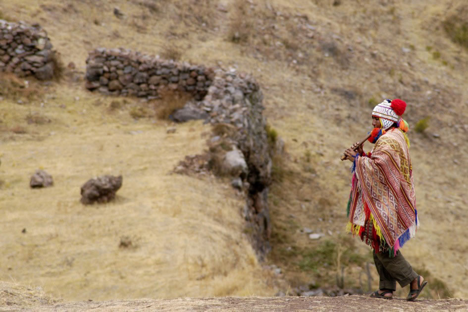 Andean Pan Flute Player, Pisac