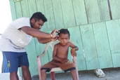 Haircut, Raja Ampat, West Papua