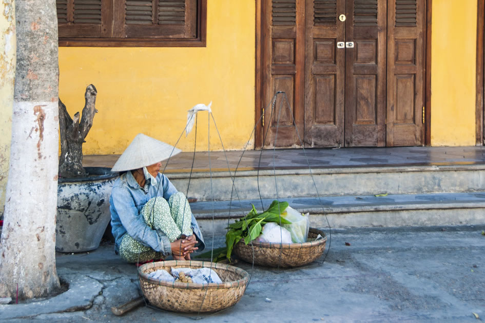 A quiet moment on the streets of Hoi An