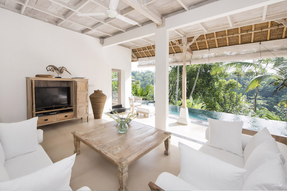 Downstairs living room at Shamballa Residence Villa.