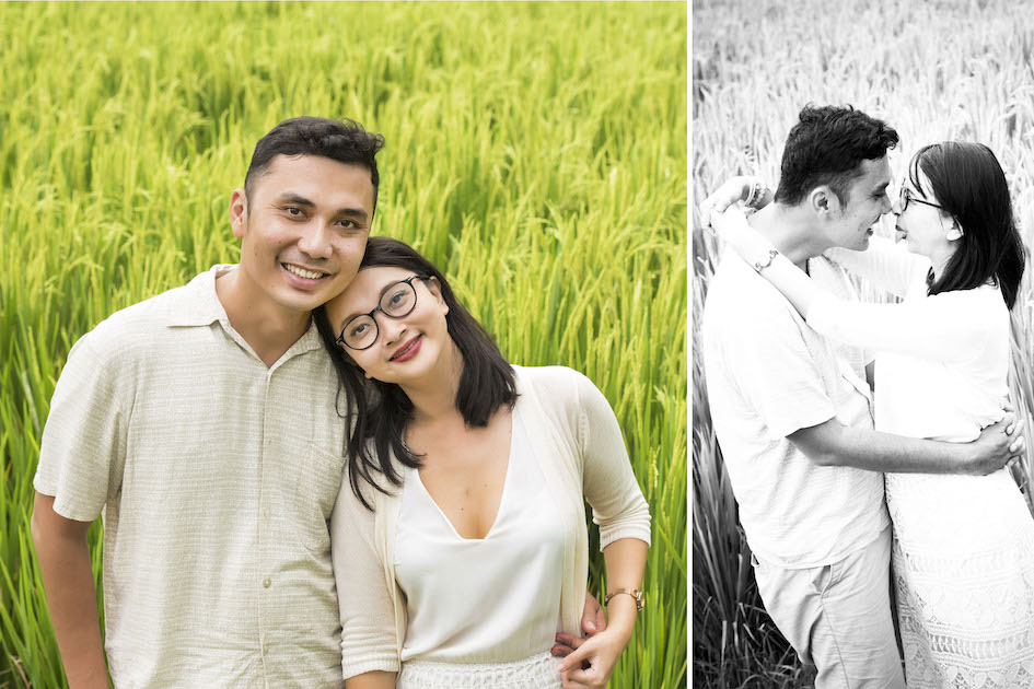 Mia & Janner in the rice field, Canggu, Bali. More Photos Here.