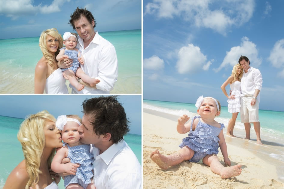 Family Portraits on 7-Mile Beach, Cayman Islands