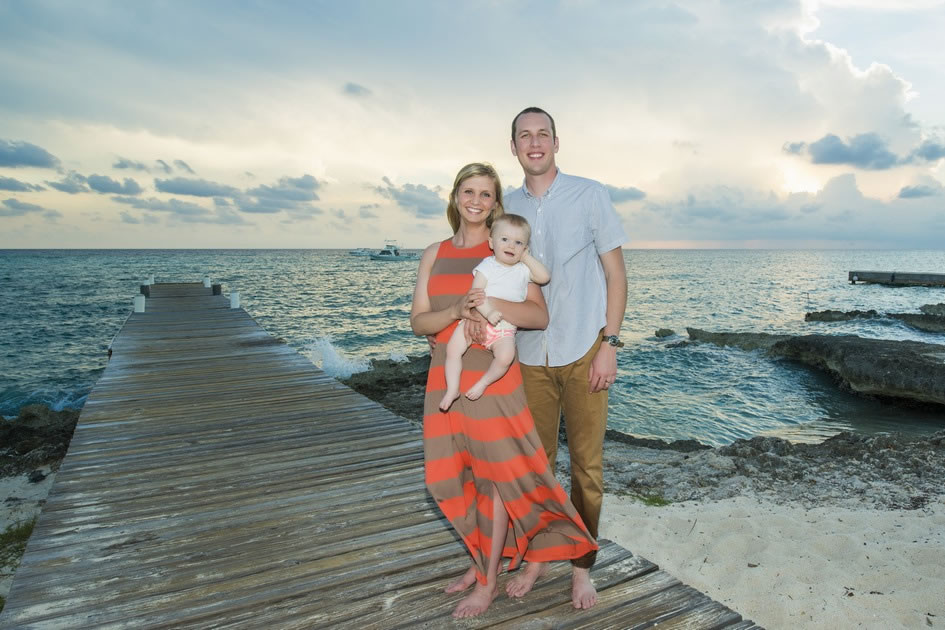 Family Portraits at West Bay Dock, Cayman Islands