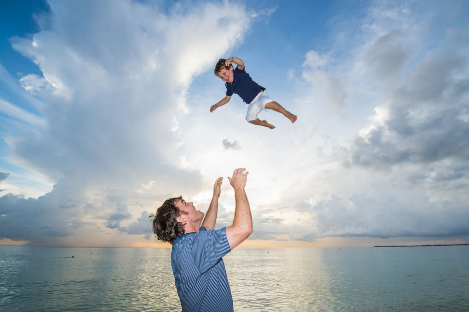 Flying little boy! Cayman Islands