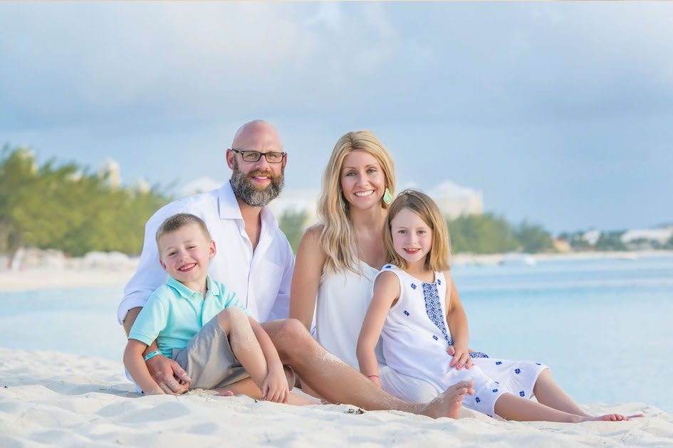 Family Portraits on 7-Mile Beach, Cayman Islands. 