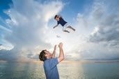 Flying little boy! Cayman Islands
