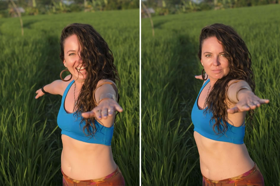 Andy in the Canggu rice fields, Bali, Indonesia