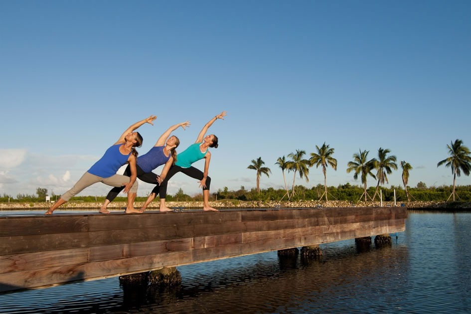 Danielle, Keri & Lindsay in side-angle, a beautiful shoot at Camana Bay, Cayman Islands
