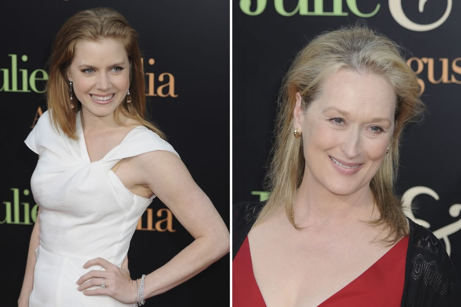 Meryl Streep & Amy Adams, Julia & Julia premier, Chinese Theater, Hollywood