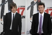 Zac Efron & Matthew Perry, 17-Again premier, Chinese Theater, Hollywood
