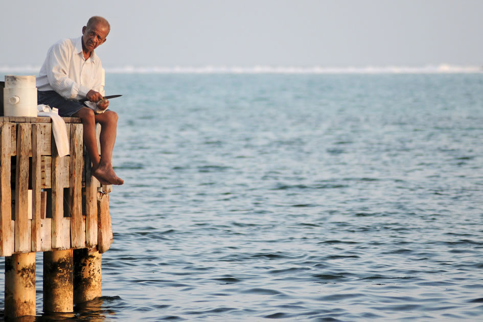 Fishing at Red Bay Dock, Grand Cayman