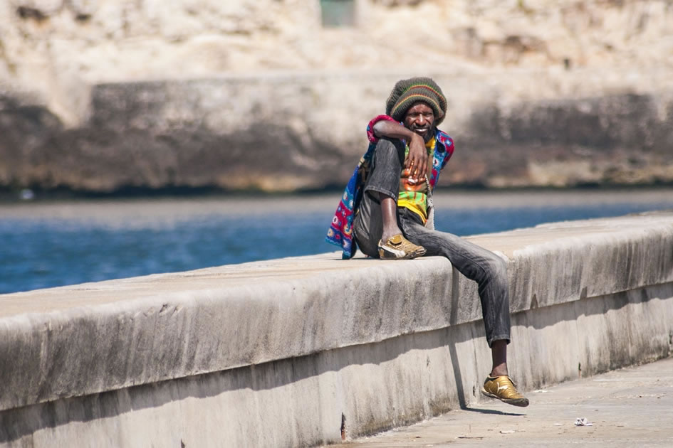 Chillin on El Malecon, Havana