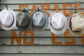 Hats for sale on the street