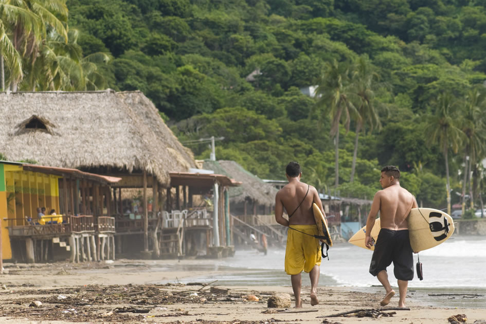 Heading out for a surf, San Juan del Sur