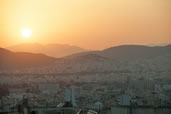 Sunset over Athens