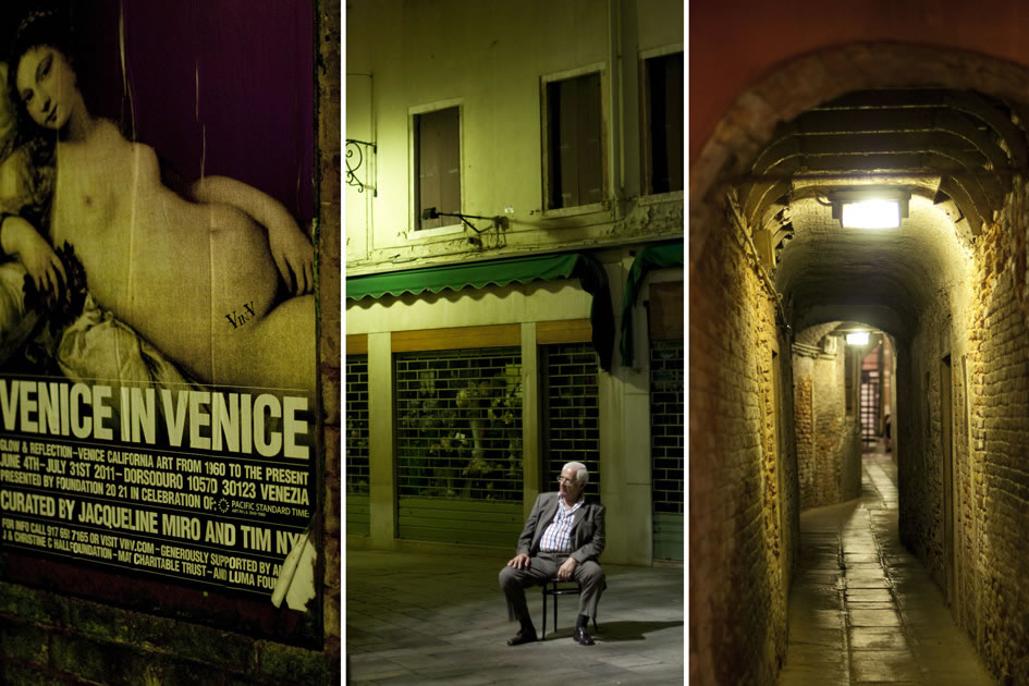 Venice streets by night