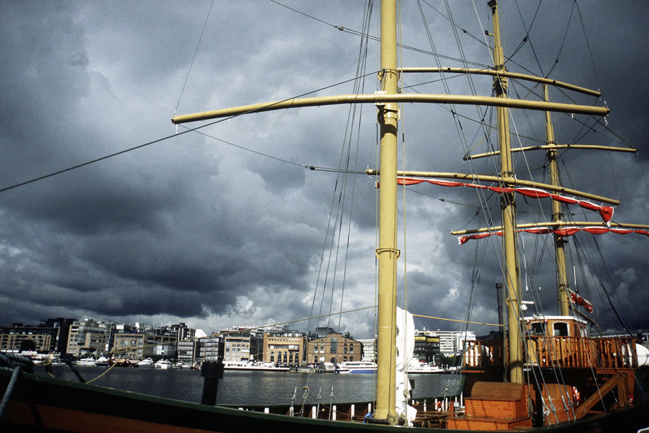 Tripple-Masted Sailboat, Oslo