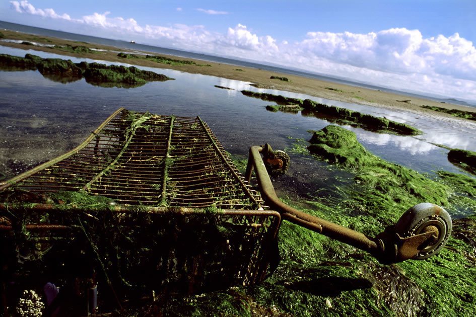 Abandoned shopping cart, Kirkcaldy