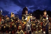 Bagpipers at the Tattoo, Edinburgh