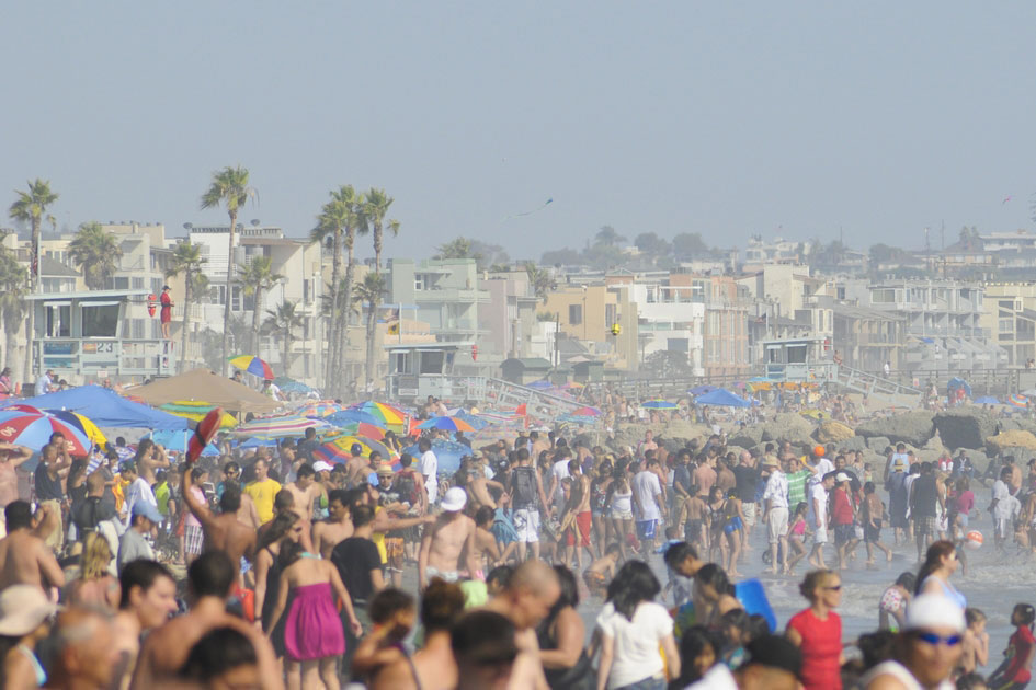 Venice Beach in the summer