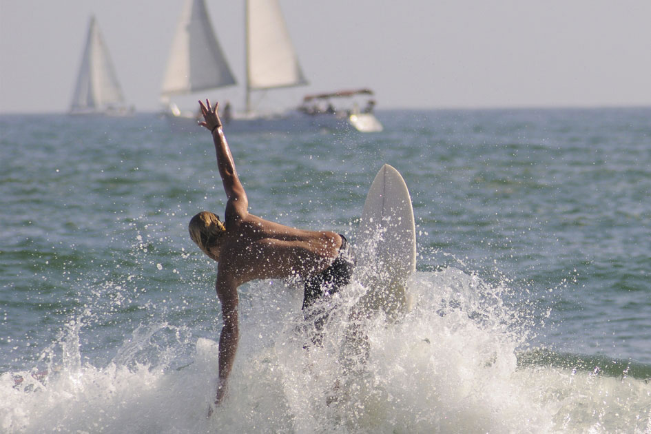 Surfer’s and Sailors at Venice Beach