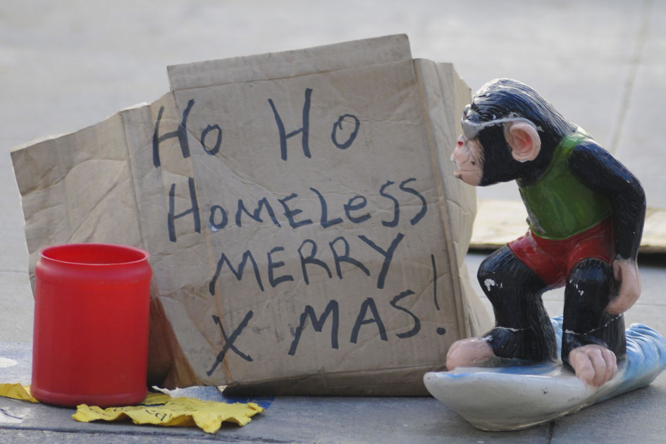 Begging for money, Venice Beach