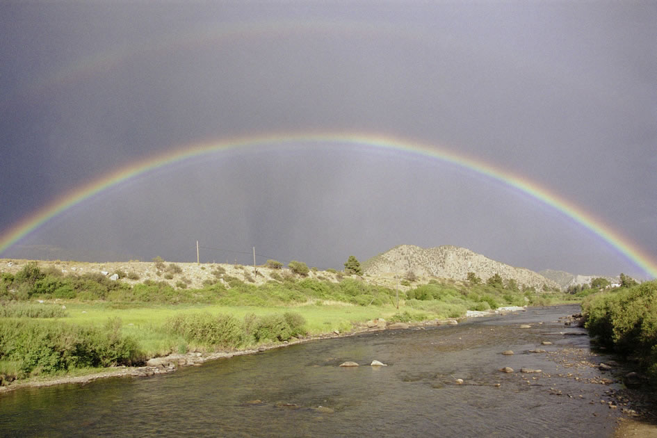 Rainbow over the Arkansas River