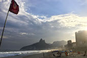 Ipanema at sunset, Rio de Janerio.