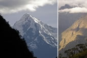 The mountains along the Inca Trail