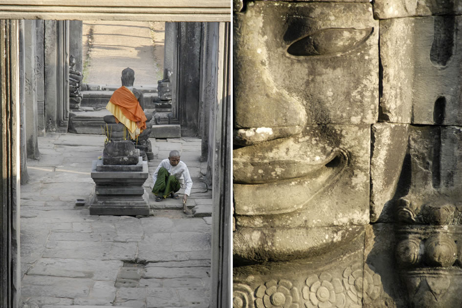 The faces of the Bayon Temple, Siem Reap