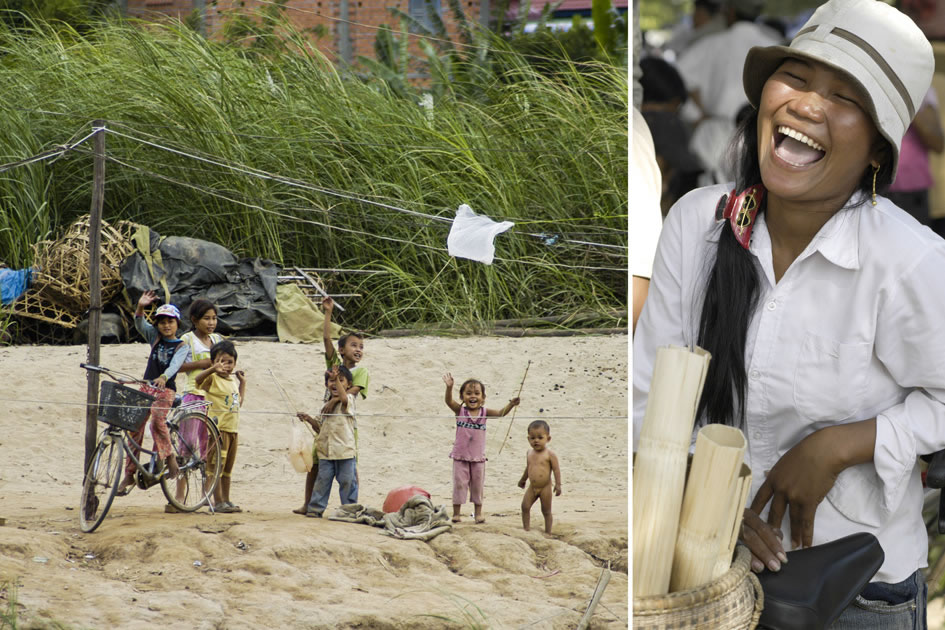 Happy and beautiful Cambodians