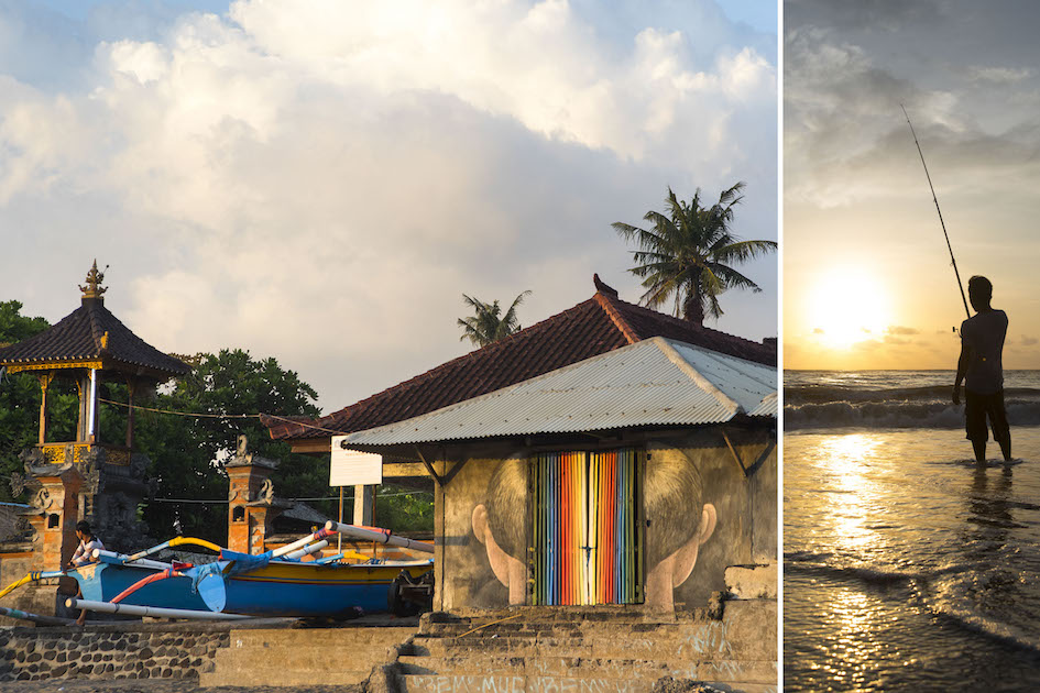 The fishing village of Berawa in the middle of bustling Canggu, Bali