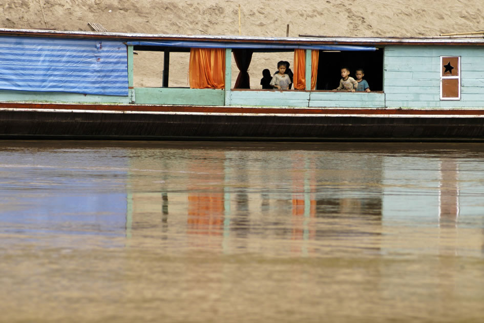 Riverboat along the Mekong