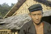 Akha man in traditional dress