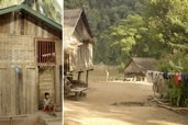 Kamu Village at the banks of the Mekong