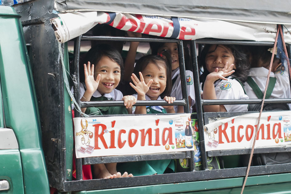 School girls, Yangon