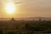 Sunset over the temples, Bagan