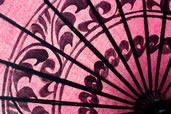 Hand painted umbrella at the Bogyoke Market, Yangon