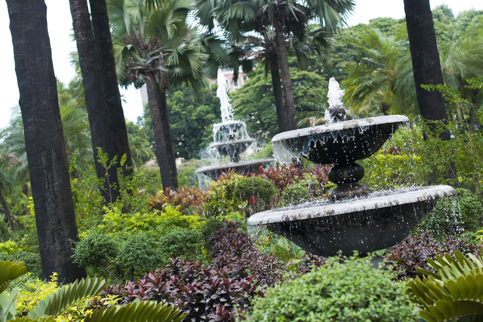 Fountains in a park, Manila