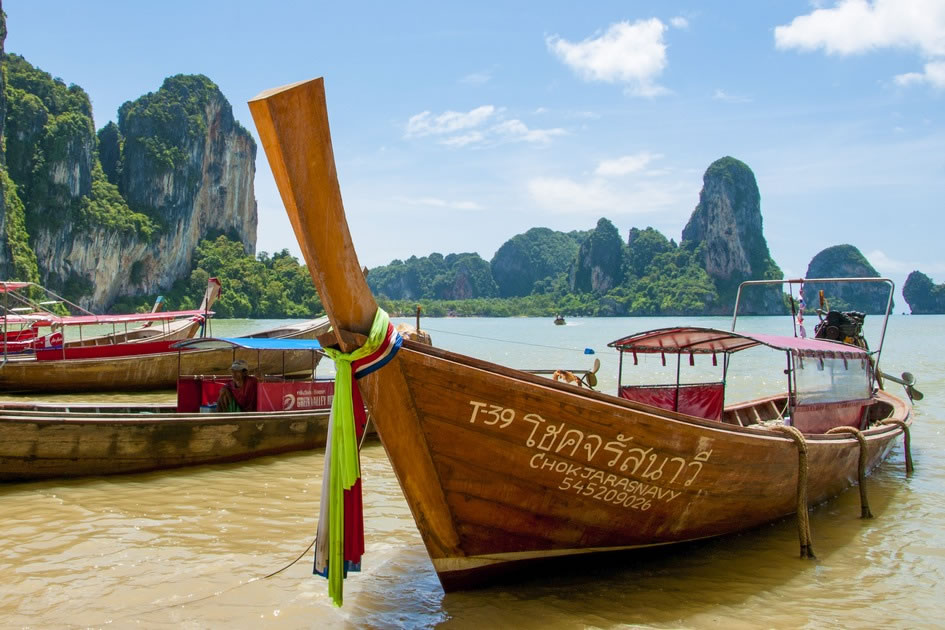 Long Tail Boat, Tonsai Beach, Krabi