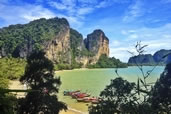 Long Tail Boats, Tonsai Beach, Krabi