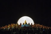 The Monks Gathering for Yi Peng Ceremony, Chiang Mai