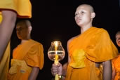 Monks in the Procession at Yi Peng, Chaing Mai