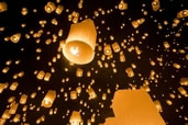 Lanterns at the Yi Peng Festival, Chaing Mai