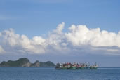Fishing Boats Tied up in Ang Thong Marine Park