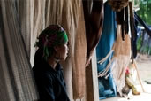 Tapestry sales woman, Sapa